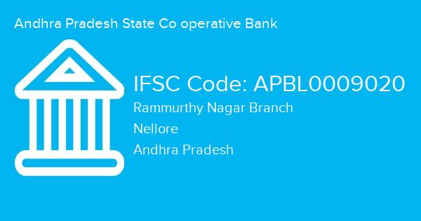 Andhra Pradesh State Co operative Bank, Rammurthy Nagar Branch IFSC Code - APBL0009020