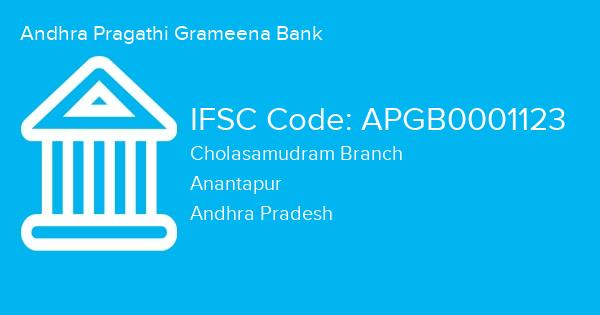 Andhra Pragathi Grameena Bank, Cholasamudram Branch IFSC Code - APGB0001123