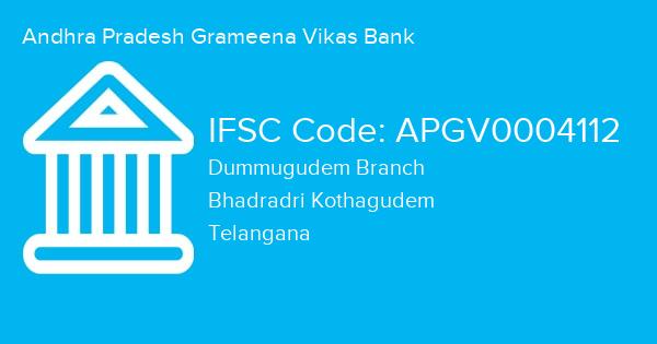 Andhra Pradesh Grameena Vikas Bank, Dummugudem Branch IFSC Code - APGV0004112