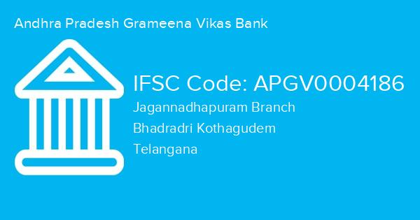 Andhra Pradesh Grameena Vikas Bank, Jagannadhapuram Branch IFSC Code - APGV0004186