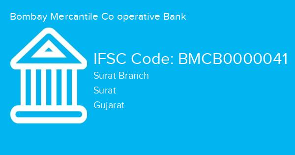 Bombay Mercantile Co operative Bank, Surat Branch IFSC Code - BMCB0000041