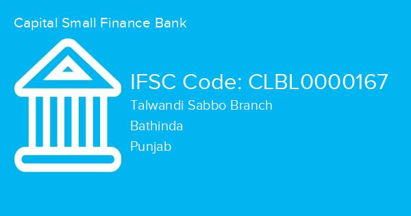 Capital Small Finance Bank, Talwandi Sabbo Branch IFSC Code - CLBL0000167