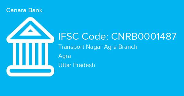 Canara Bank, Transport Nagar Agra Branch IFSC Code - CNRB0001487