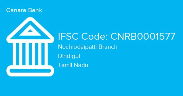 Canara Bank, Nochiodaipatti Branch IFSC Code - CNRB0001577