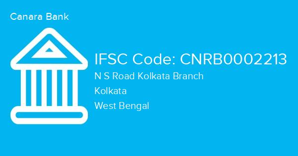 Canara Bank, N S Road Kolkata Branch IFSC Code - CNRB0002213