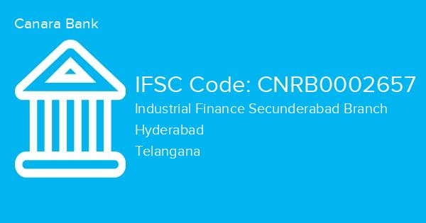 Canara Bank, Industrial Finance Secunderabad Branch IFSC Code - CNRB0002657