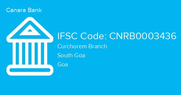 Canara Bank, Curchorem Branch IFSC Code - CNRB0003436