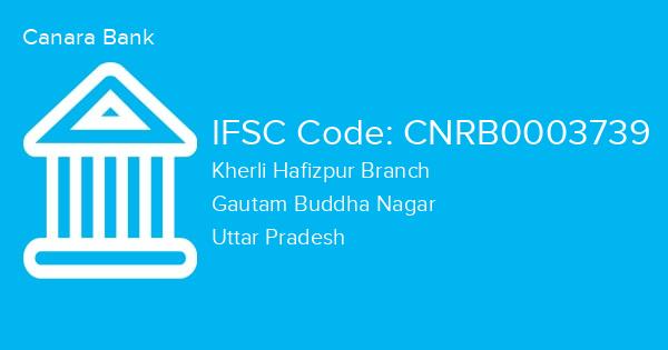 Canara Bank, Kherli Hafizpur Branch IFSC Code - CNRB0003739