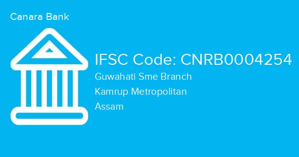 Canara Bank, Guwahati Sme Branch IFSC Code - CNRB0004254