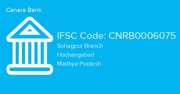 Canara Bank, Sohagpur Branch IFSC Code - CNRB0006075