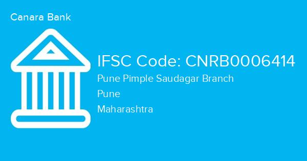Canara Bank, Pune Pimple Saudagar Branch IFSC Code - CNRB0006414