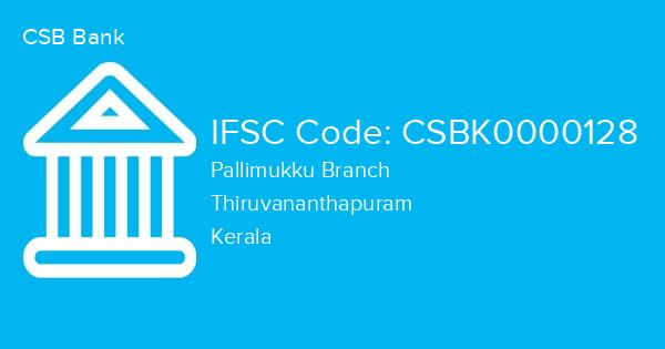 CSB Bank, Pallimukku Branch IFSC Code - CSBK0000128