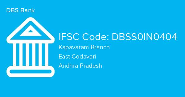 DBS Bank, Kapavaram Branch IFSC Code - DBSS0IN0404
