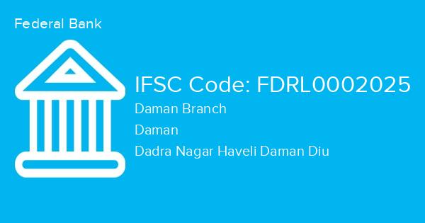 Federal Bank, Daman Branch IFSC Code - FDRL0002025