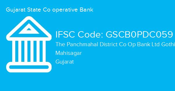 Gujarat State Co operative Bank, The Panchmahal District Co Op Bank Ltd Gothib Branch IFSC Code - GSCB0PDC059