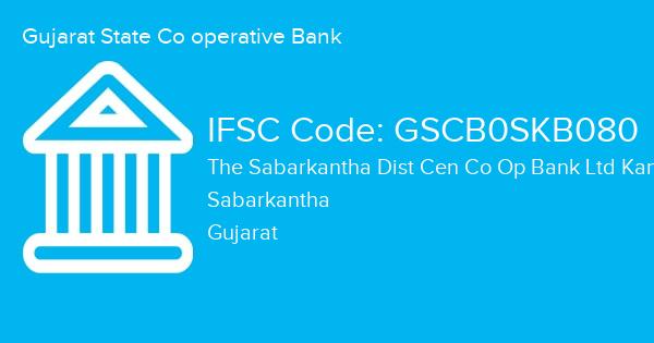 Gujarat State Co operative Bank, The Sabarkantha Dist Cen Co Op Bank Ltd Kanpur Branch IFSC Code - GSCB0SKB080