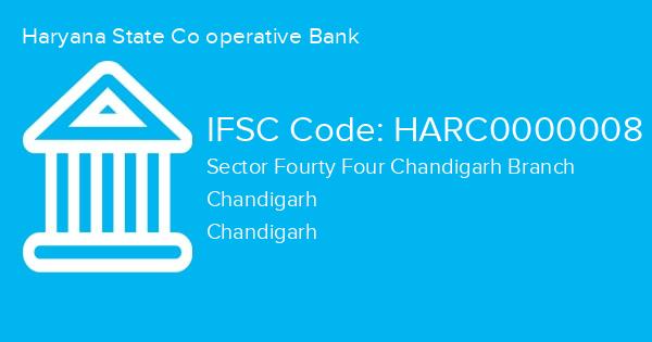 Haryana State Co operative Bank, Sector Fourty Four Chandigarh Branch IFSC Code - HARC0000008