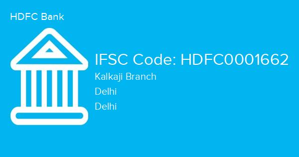 HDFC Bank, Kalkaji Branch IFSC Code - HDFC0001662