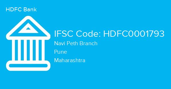 HDFC Bank, Navi Peth Branch IFSC Code - HDFC0001793
