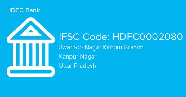 HDFC Bank, Swaroop Nagar Kanpur Branch IFSC Code - HDFC0002080