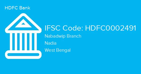 HDFC Bank, Nabadwip Branch IFSC Code - HDFC0002491