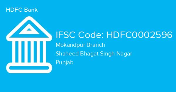 HDFC Bank, Mokandpur Branch IFSC Code - HDFC0002596