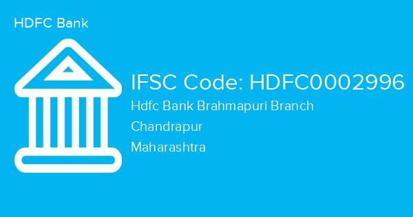 HDFC Bank, Hdfc Bank Brahmapuri Branch IFSC Code - HDFC0002996