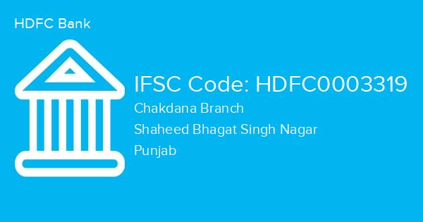 HDFC Bank, Chakdana Branch IFSC Code - HDFC0003319