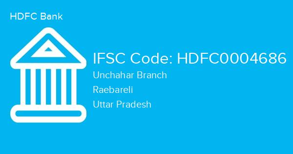 HDFC Bank, Unchahar Branch IFSC Code - HDFC0004686