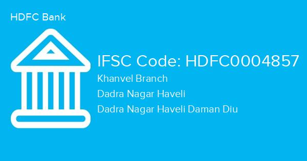 HDFC Bank, Khanvel Branch IFSC Code - HDFC0004857