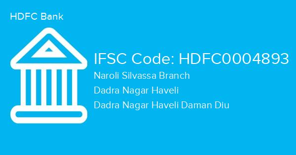 HDFC Bank, Naroli Silvassa Branch IFSC Code - HDFC0004893