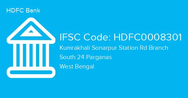 HDFC Bank, Kumrakhali Sonarpur Station Rd Branch IFSC Code - HDFC0008301