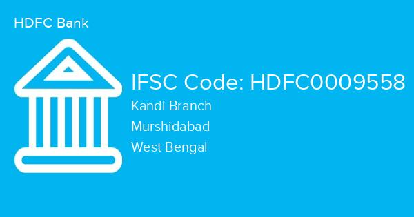 HDFC Bank, Kandi Branch IFSC Code - HDFC0009558