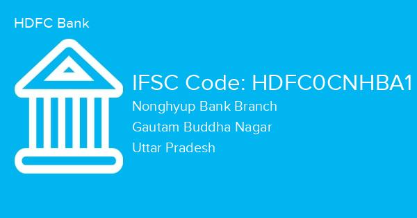 HDFC Bank, Nonghyup Bank Branch IFSC Code - HDFC0CNHBA1