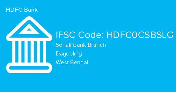 HDFC Bank, Sonali Bank Branch IFSC Code - HDFC0CSBSLG