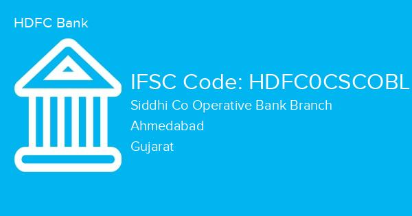 HDFC Bank, Siddhi Co Operative Bank Branch IFSC Code - HDFC0CSCOBL