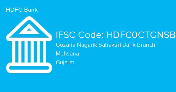 HDFC Bank, Gozaria Nagarik Sahakari Bank Branch IFSC Code - HDFC0CTGNSB