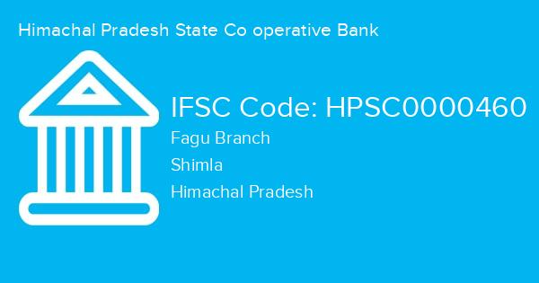 Himachal Pradesh State Co operative Bank, Fagu Branch IFSC Code - HPSC0000460