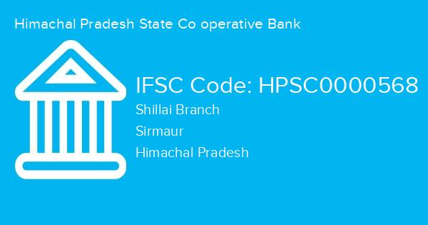Himachal Pradesh State Co operative Bank, Shillai Branch IFSC Code - HPSC0000568