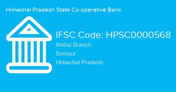 Himachal Pradesh State Co operative Bank, Shillai Branch IFSC Code - HPSC0000568