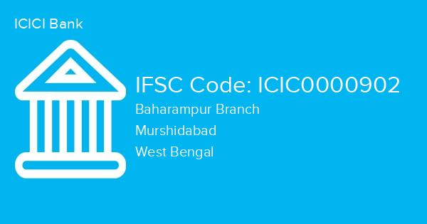 ICICI Bank, Baharampur Branch IFSC Code - ICIC0000902