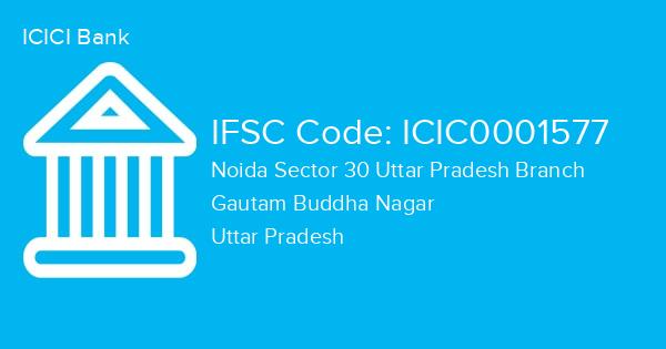 ICICI Bank, Noida Sector 30 Uttar Pradesh Branch IFSC Code - ICIC0001577