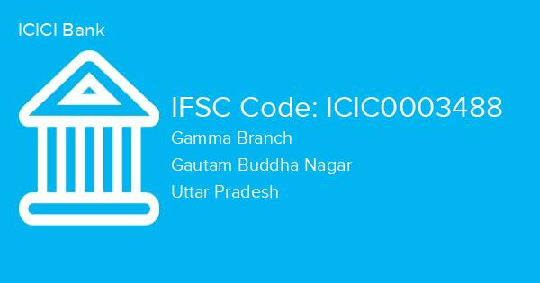 ICICI Bank, Gamma Branch IFSC Code - ICIC0003488