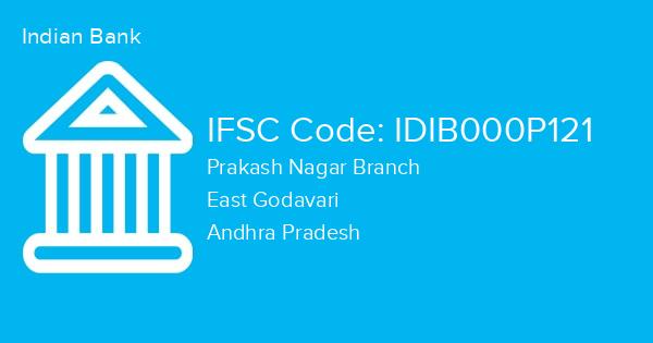Indian Bank, Prakash Nagar Branch IFSC Code - IDIB000P121