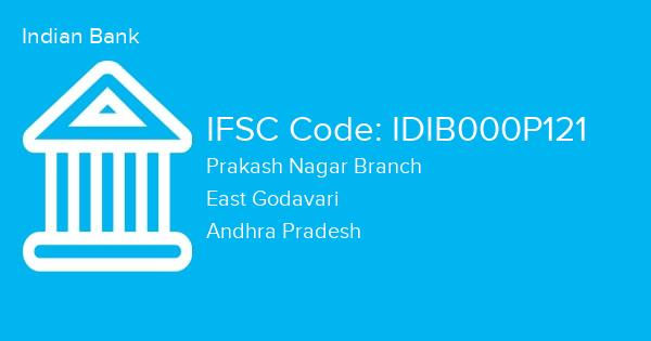 Indian Bank, Prakash Nagar Branch IFSC Code - IDIB000P121