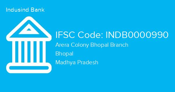 Indusind Bank, Arera Colony Bhopal Branch IFSC Code - INDB0000990