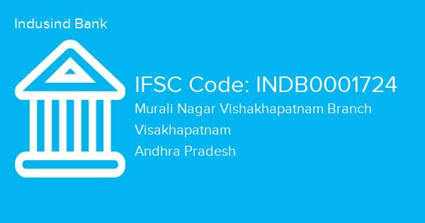 Indusind Bank, Murali Nagar Vishakhapatnam Branch IFSC Code - INDB0001724