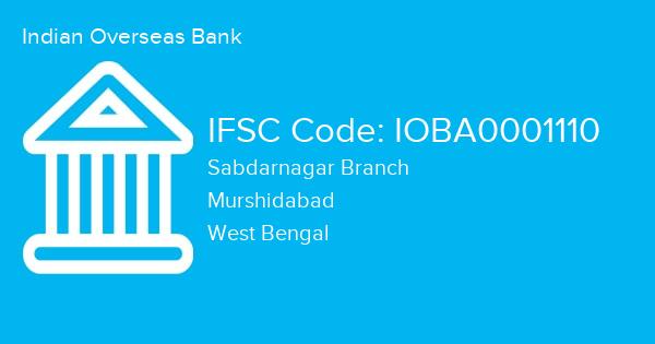 Indian Overseas Bank, Sabdarnagar Branch IFSC Code - IOBA0001110