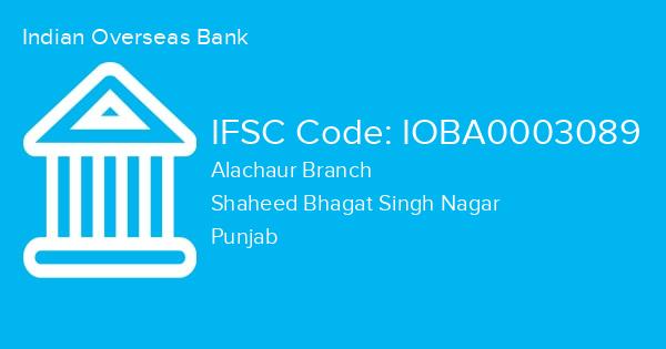 Indian Overseas Bank, Alachaur Branch IFSC Code - IOBA0003089