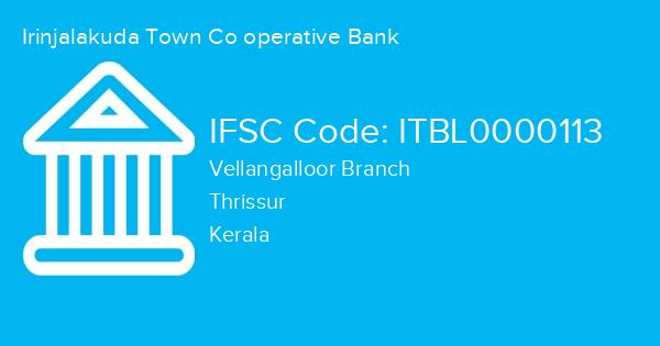 Irinjalakuda Town Co operative Bank, Vellangalloor Branch IFSC Code - ITBL0000113